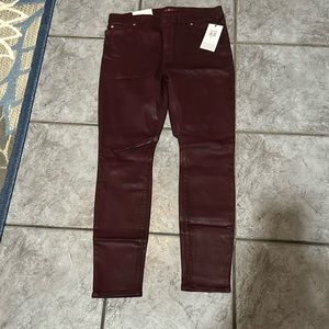 7 for all men kind super skinny coated jeans